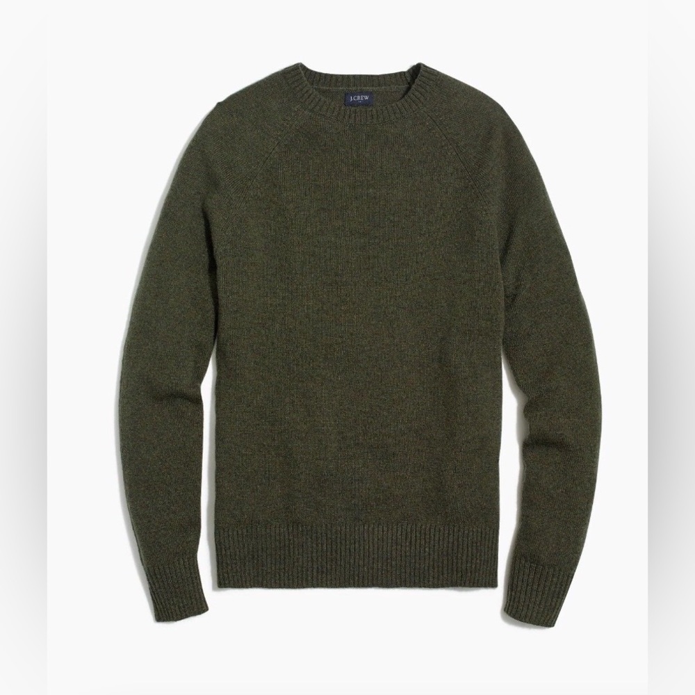 NWT J.Crew Factory Men’s Crewneck Sweater in Supersoft Lambswool Blend Size S